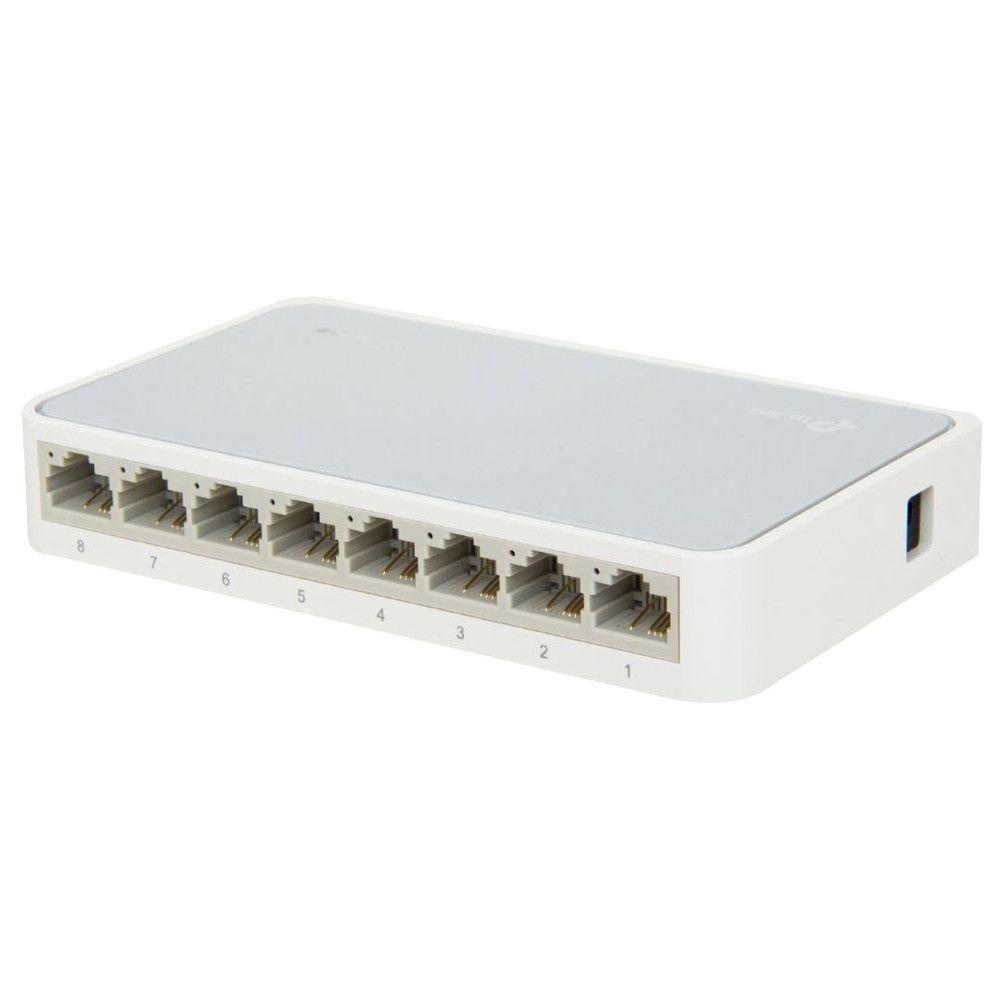 Switch Tp-link 8 Portas 10/100 Tl-sf1008d/ls1008 Branco - 5