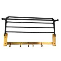 Toalheiro Varal Roupa Suporte Porta Toalha Gancho Prateleira Organiza Banheiro Lavanderia Pousada Hotel Casa Multiuso - 4