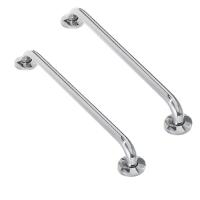 Alça Apoio Inox 40cm Kit 2 Uni Acessibilidade Cadeirante - 1