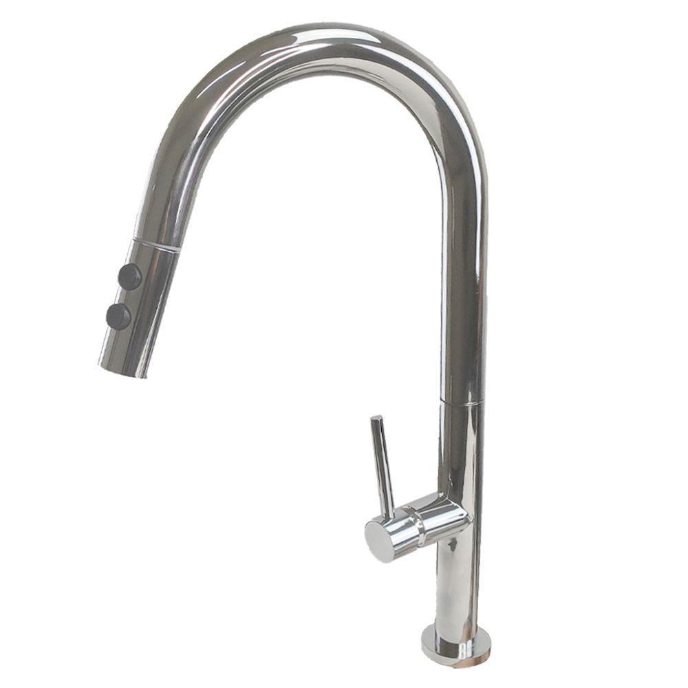 Torneira Bancada Ducha Retratil Monocomando Jato Frio Quente - 1