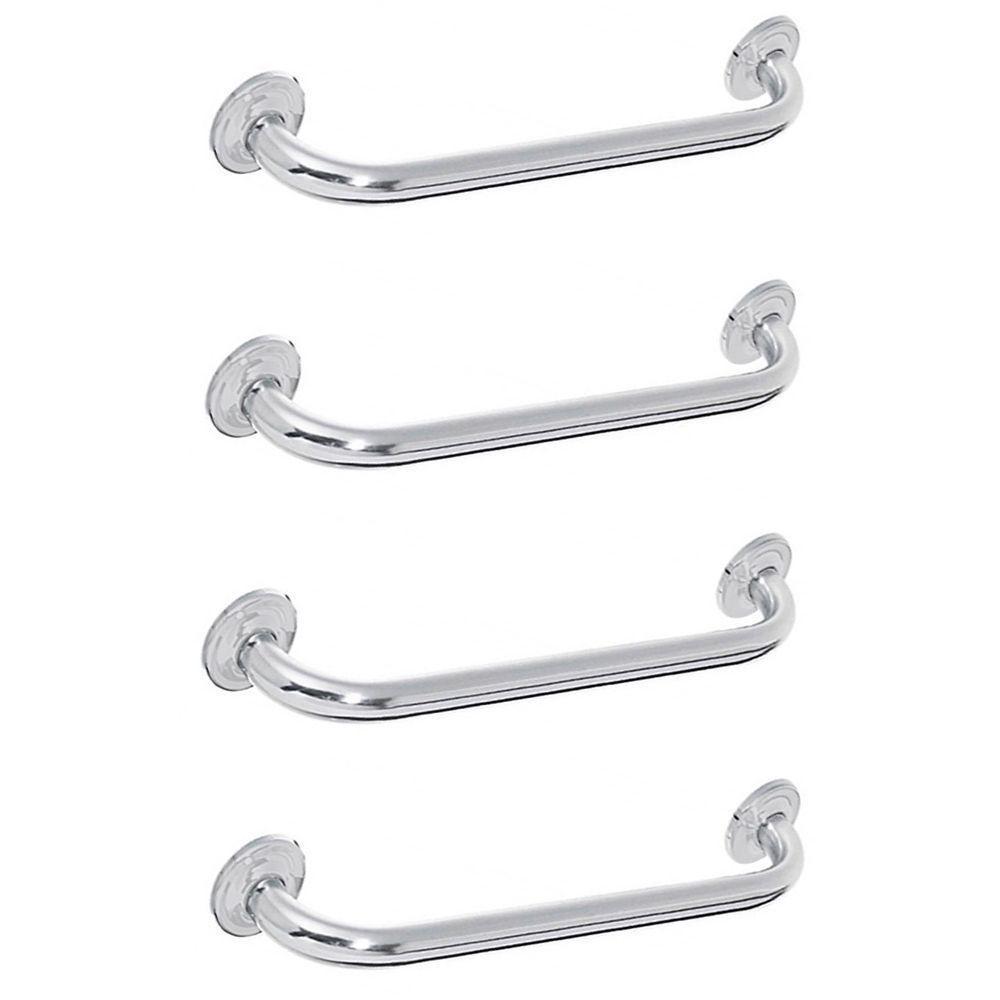 Alça De Apoio Banheiro 40Cm Kit 4 Unid Barra - 1