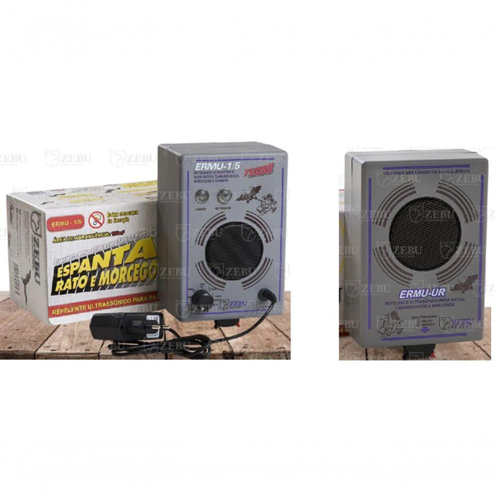 Repelente Ultrassônico Sonoro Ermu 1-5 Turbo Zebu 1 Emissor - 1