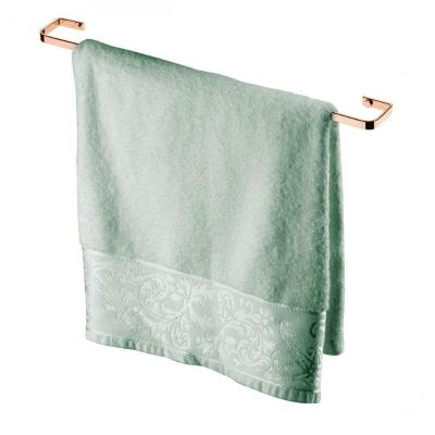 Porta Toalha Banho Banheiro Rose Gold 60 Cm Future Aço