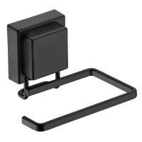 Porta Papel Higienico Suporte Preto Fosco Ventosa 8052pt - 3