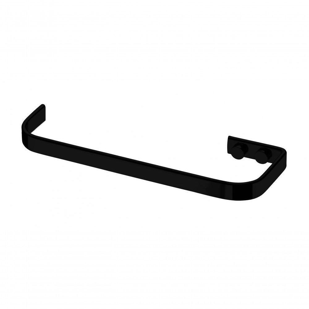 Toalheiro 22cm Suporte Porta Toalha Rosto Preto 2304pt - 2