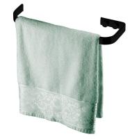 Toalheiro 22cm Suporte Porta Toalha Rosto Preto 2304pt - 1