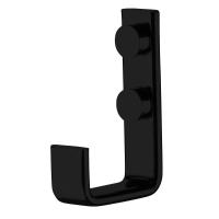 Cabide Gancho Banheiro Lavabo Preto Fosco Future 2314pt - 2