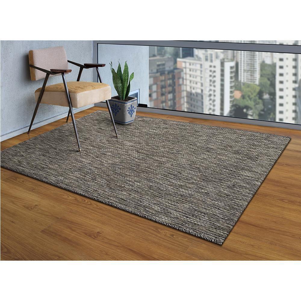 Tapete Para Sala New Boucle Chumbo 1,00x1,60 São Carlos - 5