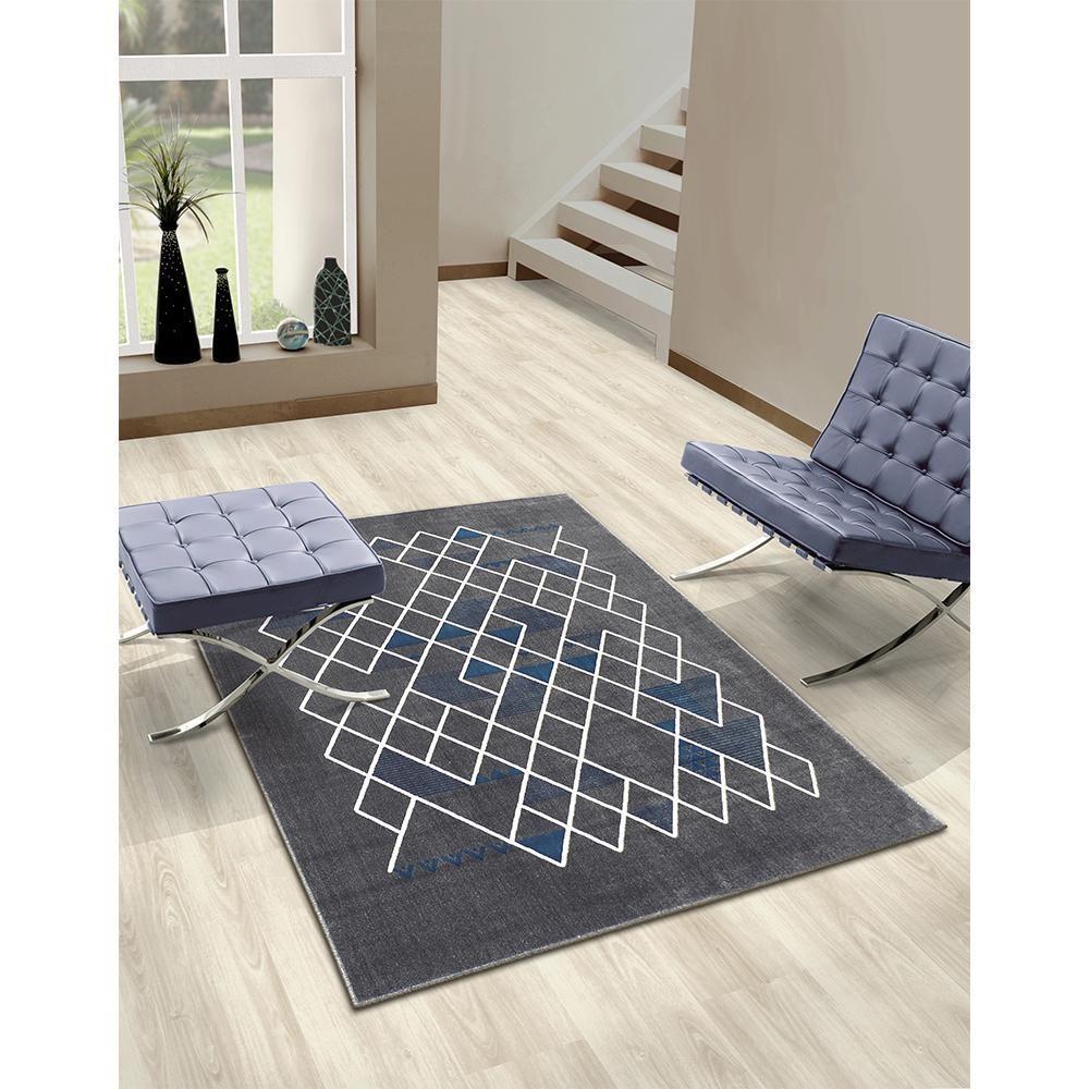 Tapete Para Sala Lyre Anil 1,00x1,50 São Carlos - 3