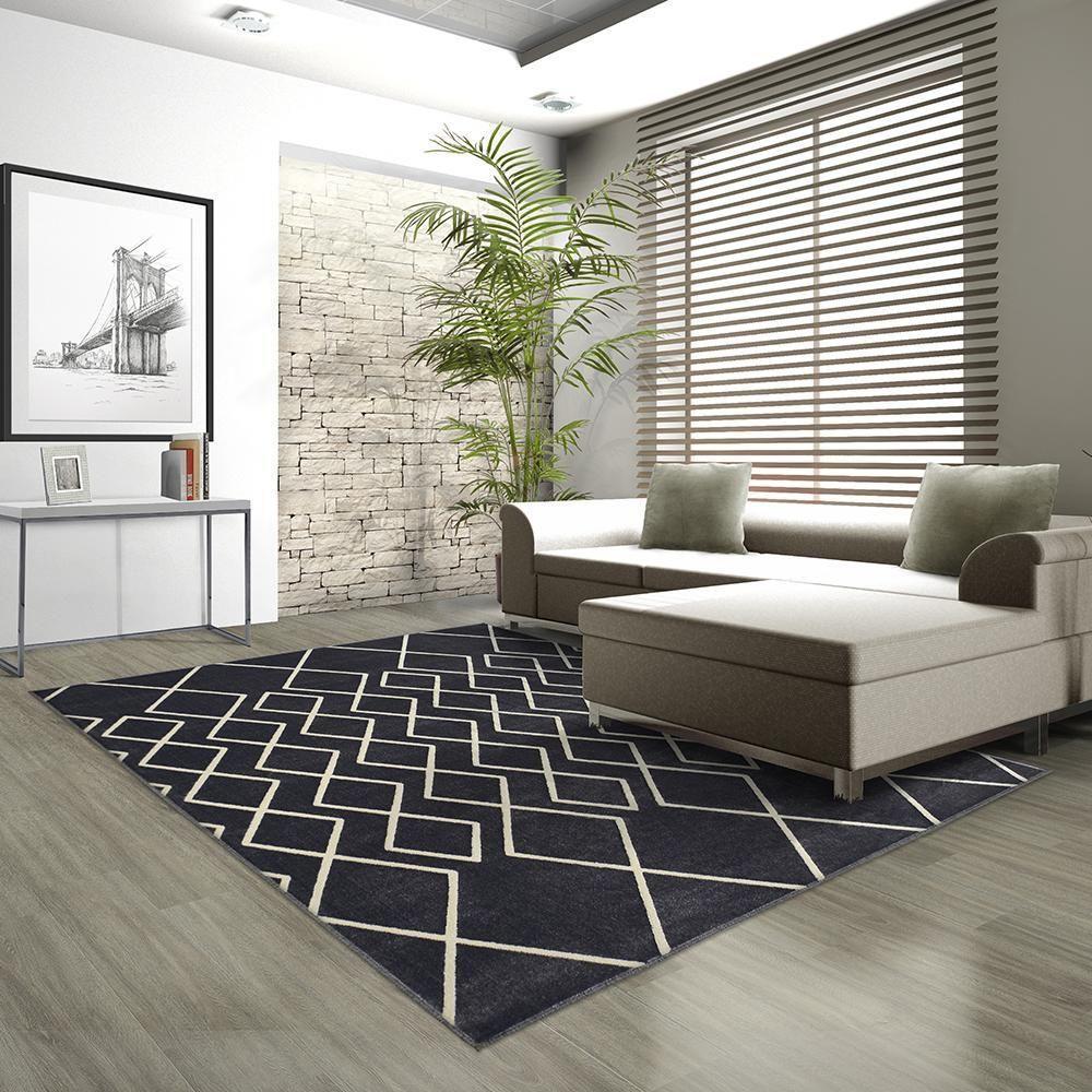 Tapete Para Sala Lyre Cinza 1,50x2,00 São Carlos - 3