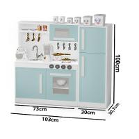 Cozinha Infantil Com Geladeira Mdf Perfeita Menta Potente - 4