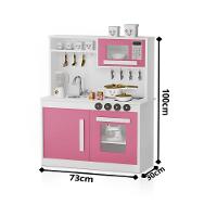 Cozinha Infantil Mdf Perfeita Com Pia Inox Rosa Potente - 2