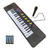 Mini Teclado Infantil32 TeclasKaraokê E Microfone+3 Pilhas - 1