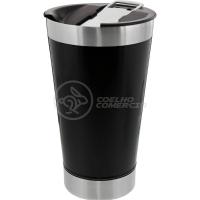 Copo Térmico Com Tampa E Abridor De Garrafa 473ml Preto - 8