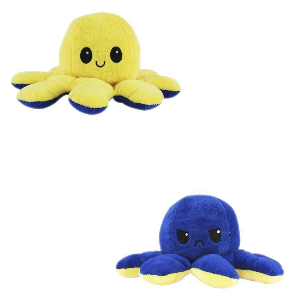 Polvo Reversível Humor Tiktok Pelúcia Dupla Face E Emoções - 1