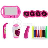 Projetor Para Desenho Infantil Mesa Pintura De Projeção Magica Brinquedos Aprendizagem Robo Rosa - 7