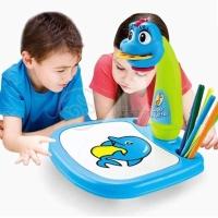 Projetor Para Desenho Infantil Mesa Pintura De Projeção Magica Brinquedos Aprendizagem Galinha Azul. - 2