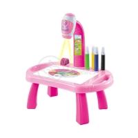 Projetor Para Desenho Infantil Mesa Pintura De Projeção Magica Brinquedos Aprendizagem Robo Rosa - 1