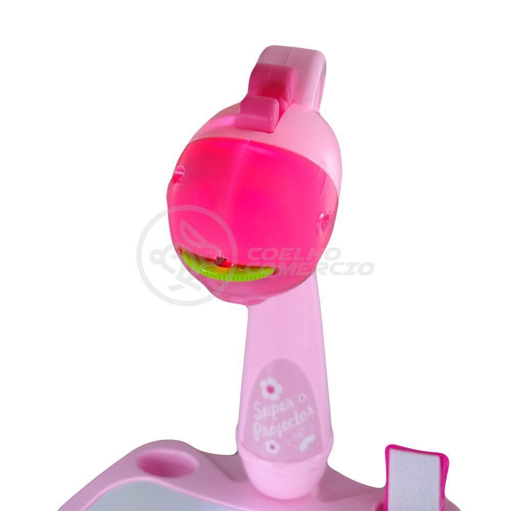 Projetor Para Desenho Infantil Mesa Pintura De Projeção Magica Brinquedos Aprendizagem Girafa Rosa - 4