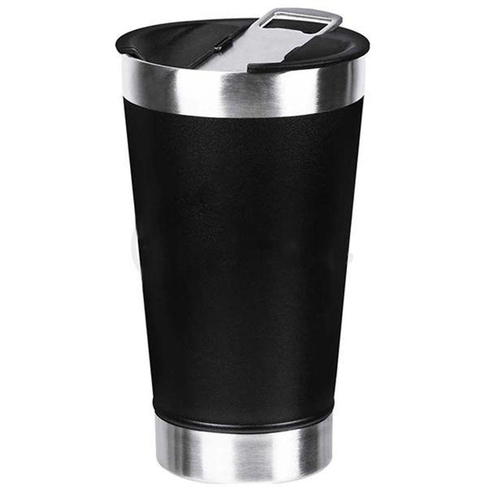 Copo Térmico Abridor 473Ml Preto - 1