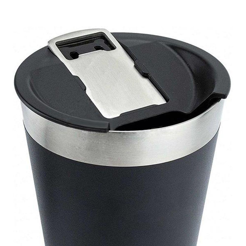 Copo Térmico Abridor 473Ml Preto - 4