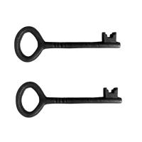 Kit 2 Chaves Decorativas Rústica Enfeite Em Ferro Nº 03 27Cm - 2