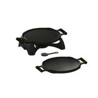 Rechaud Redondo Dupla Face Ferro Alça Silicone Preta - 1