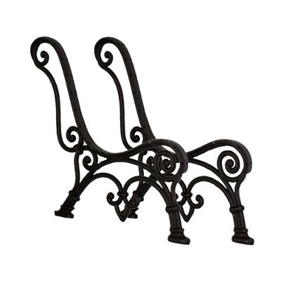 Par Pé De Banco Praça De Jardim Paris Em Ferro Fundido