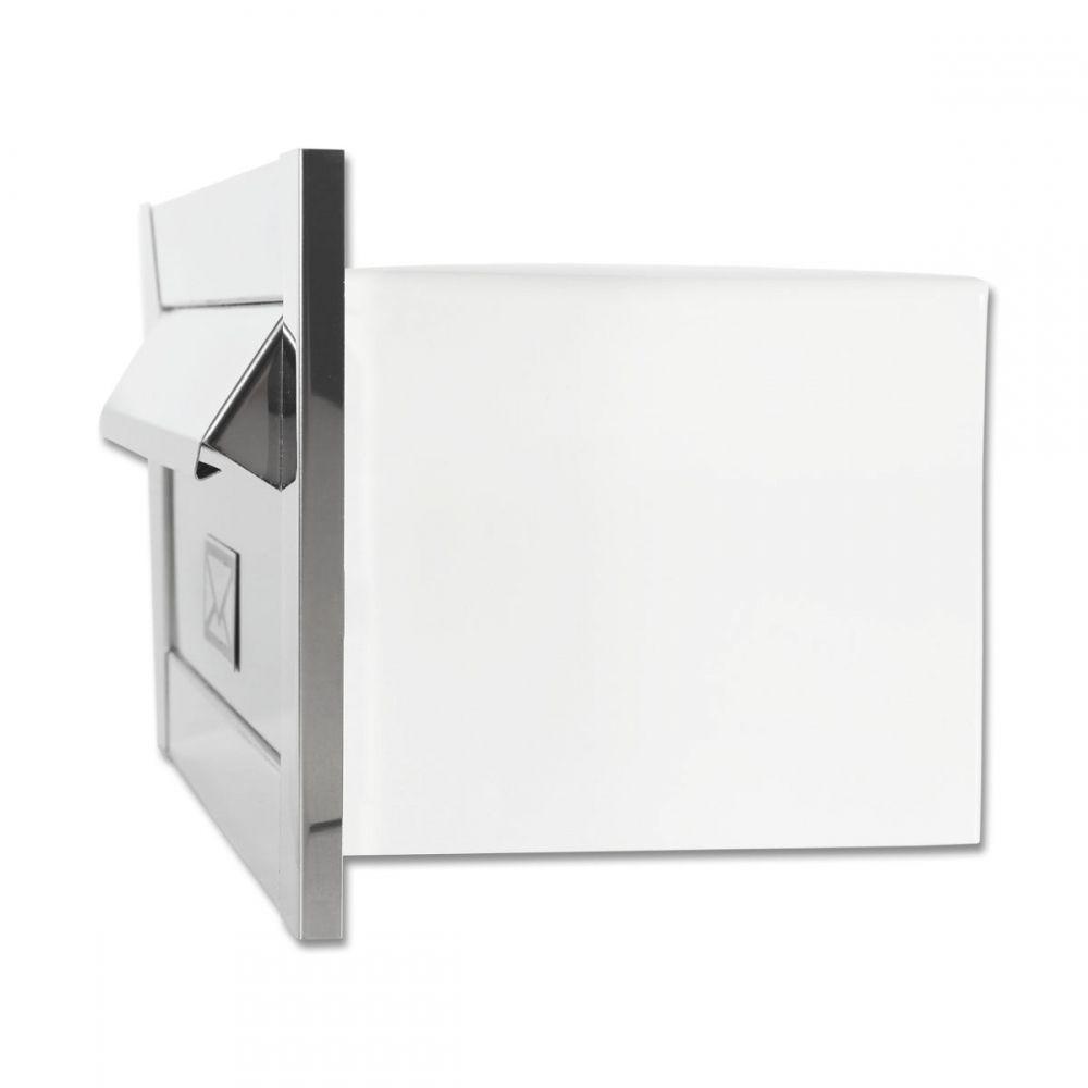 Caixa De Correio Carta Frente Em Inox Escovado - 3