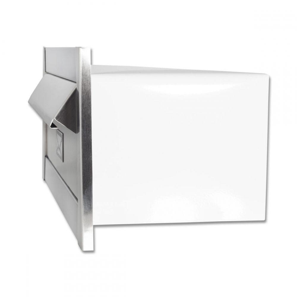 Caixa De Correio Carta E Revista Frente Em Inox Escovado - 3