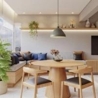 Mesa De Jantar Cone Redonda 100 Cm Madeira Freijó - 4