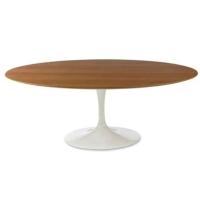 Mesa De Jantar Tulipa Saarinen 244X137 Cm Tampo FreijóBranco - 1