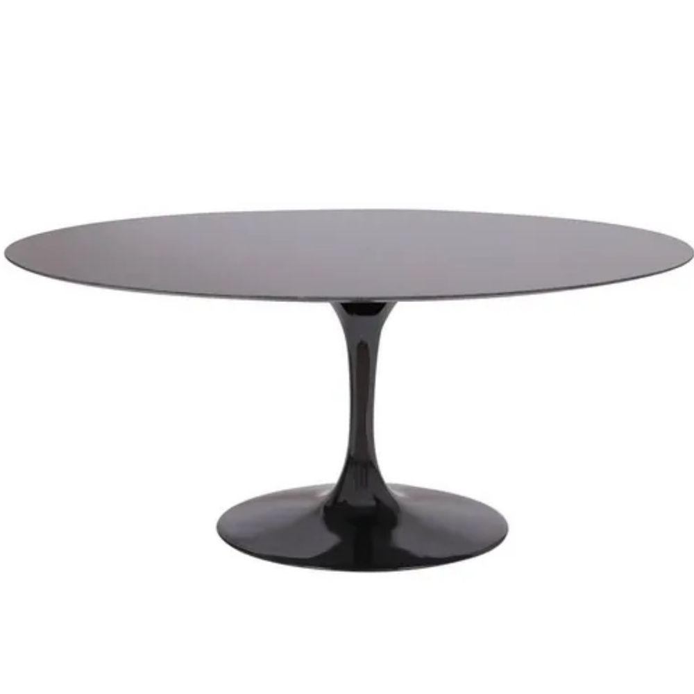 Mesa De Jantar Tulipa Saarinen 180X100 Cm Preto - 1
