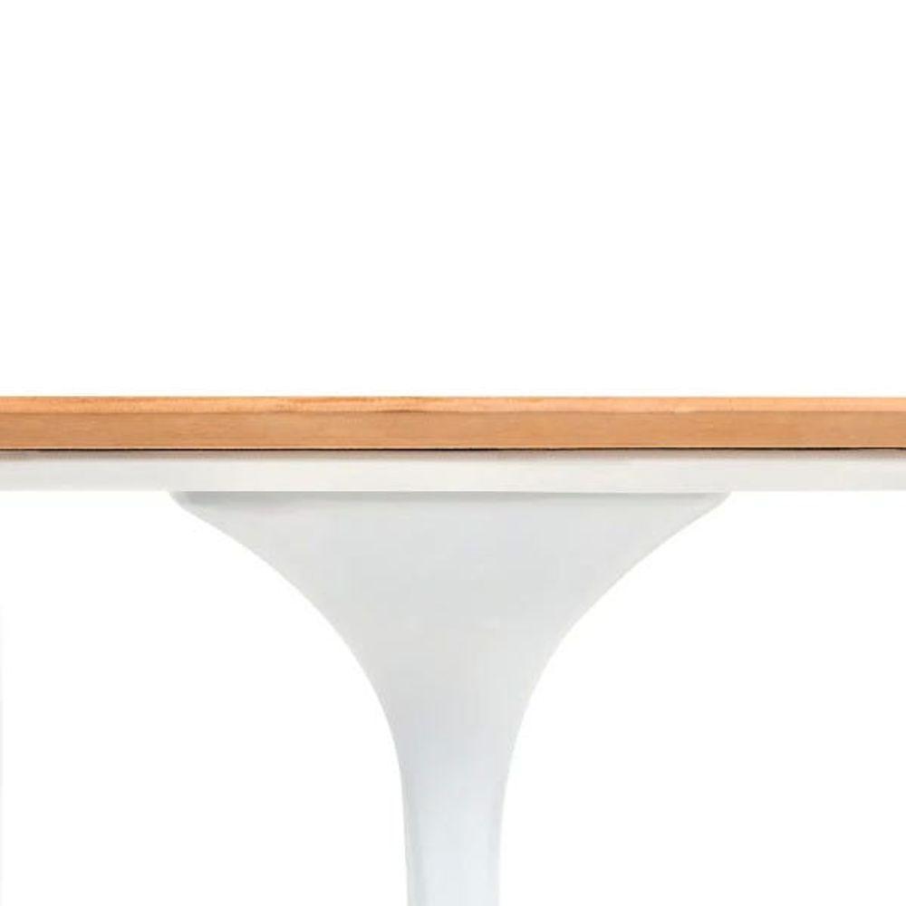Mesa De Jantar Tulipa Saarinen Redonda 100 Cm Branco - 3