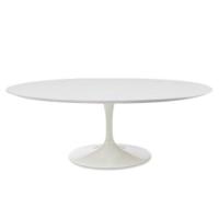Mesa De Jantar Tulipa Saarinen 244X137 Cm Branco - 1