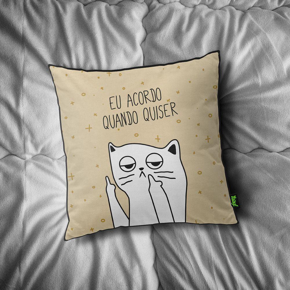 Almofada Gatinho Ranzinza Eu Acordo Quando Quiser - 2