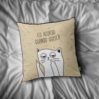 Almofada Gatinho Ranzinza Eu Acordo Quando Quiser - 2