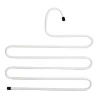 Cabide Metal Multiuso Calças Saias Bermudas 5 Espaços Branco - 1