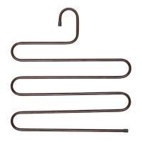 Cabide Metal Multiuso Calças Saias Bermudas 5 Espaços Marrom - 1