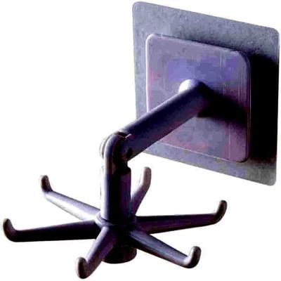 Gancho De Utensílios De Cozinha Multiuso Rotativo Preto