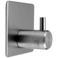 Gancho Adesivo Moderno Metal Sem Furo Sem Sujeira Prata - 1