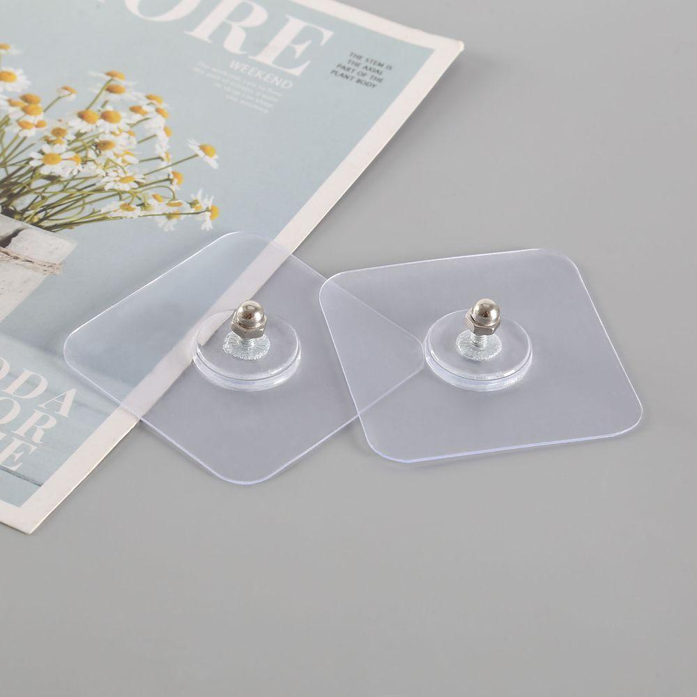 Kit 2 Ganchos Adesivos Multiuso Prático Sem Furos Na Parede - 2