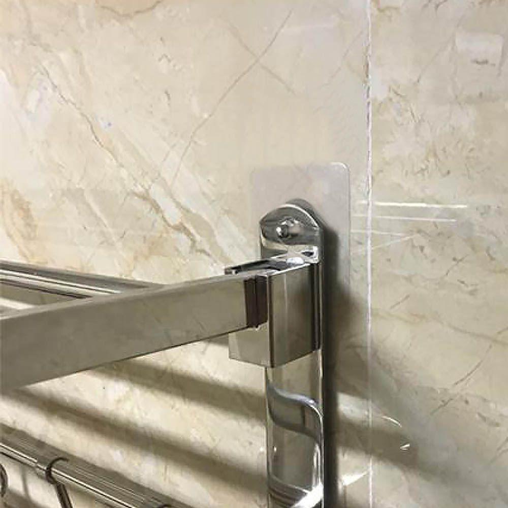 Kit 2 Ganchos Adesivos Multiuso Prático Sem Furos Na Parede - 4