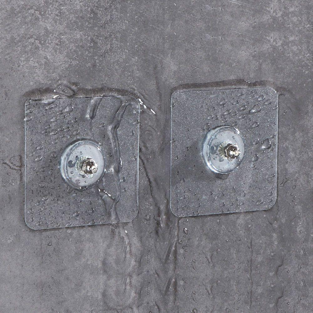 Kit 2 Ganchos Adesivos Multiuso Prático Sem Furos Na Parede - 5