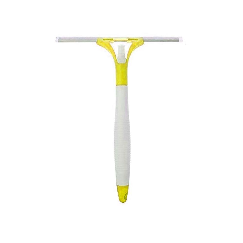 Rodo Rodinho Limpa Vidro Pia Azulejos Com Spray Reservatório Amarelo - 1