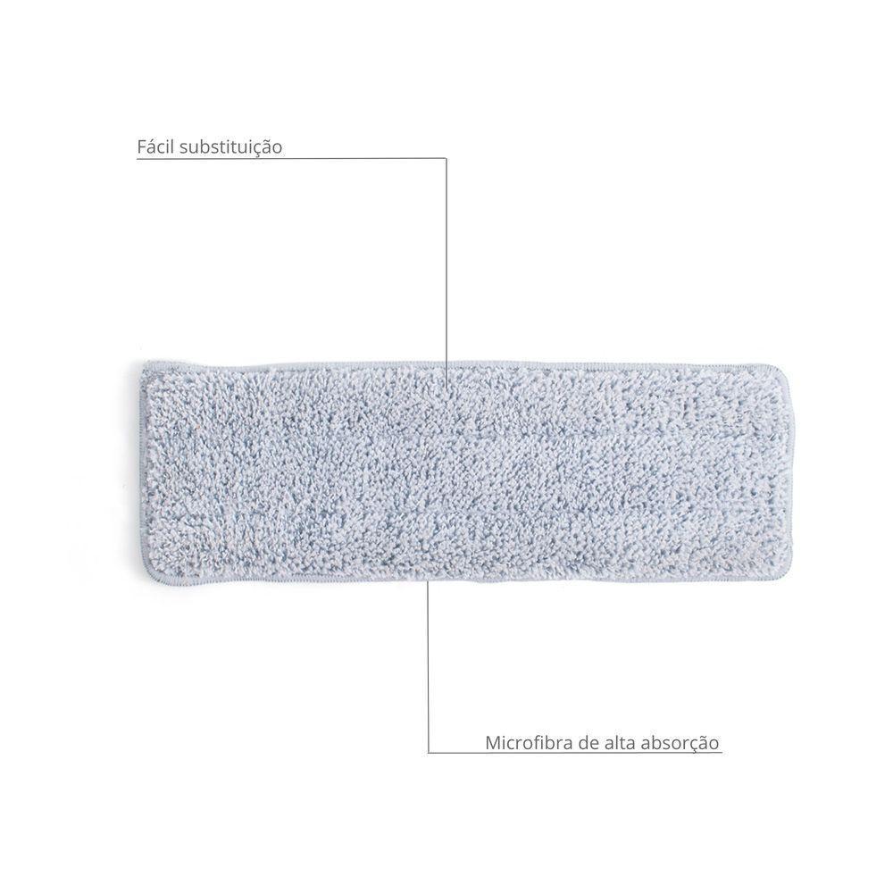 Refil Para Mop Simplo Slim Esfregão De Microfibra - 3