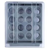 Gaveteiro Empilhável Porta Ovos Duplo 32 Ovos Cinza - 1