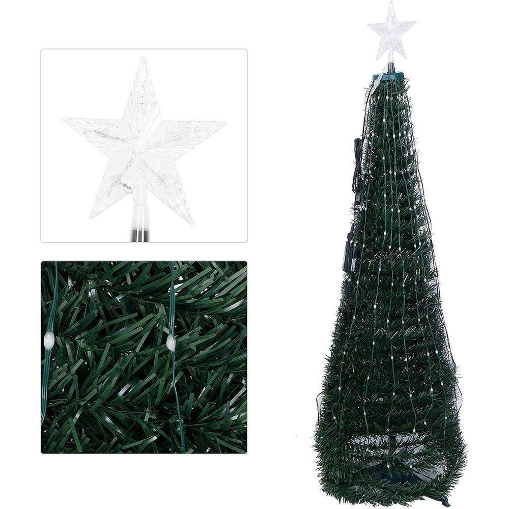 Arvore De Natal Smart App Celular Pisca Pisca Led Rgb Retratil Controle Decoraçao Natalino Completa - 8