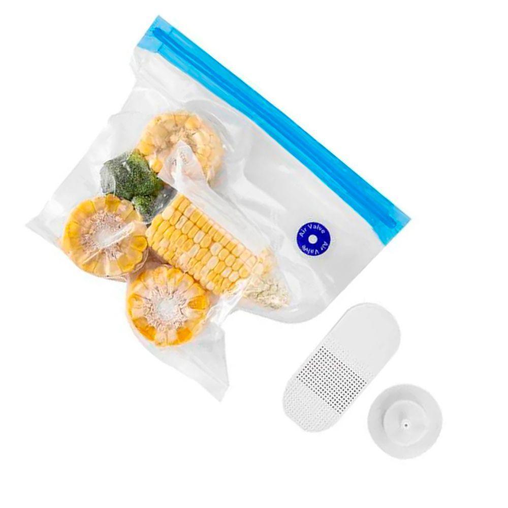 Seladora Vacuo 2 Em 1 Automatica Comida Roupas Bomba De Ar Saco Reutilizavel Multiuso - 1