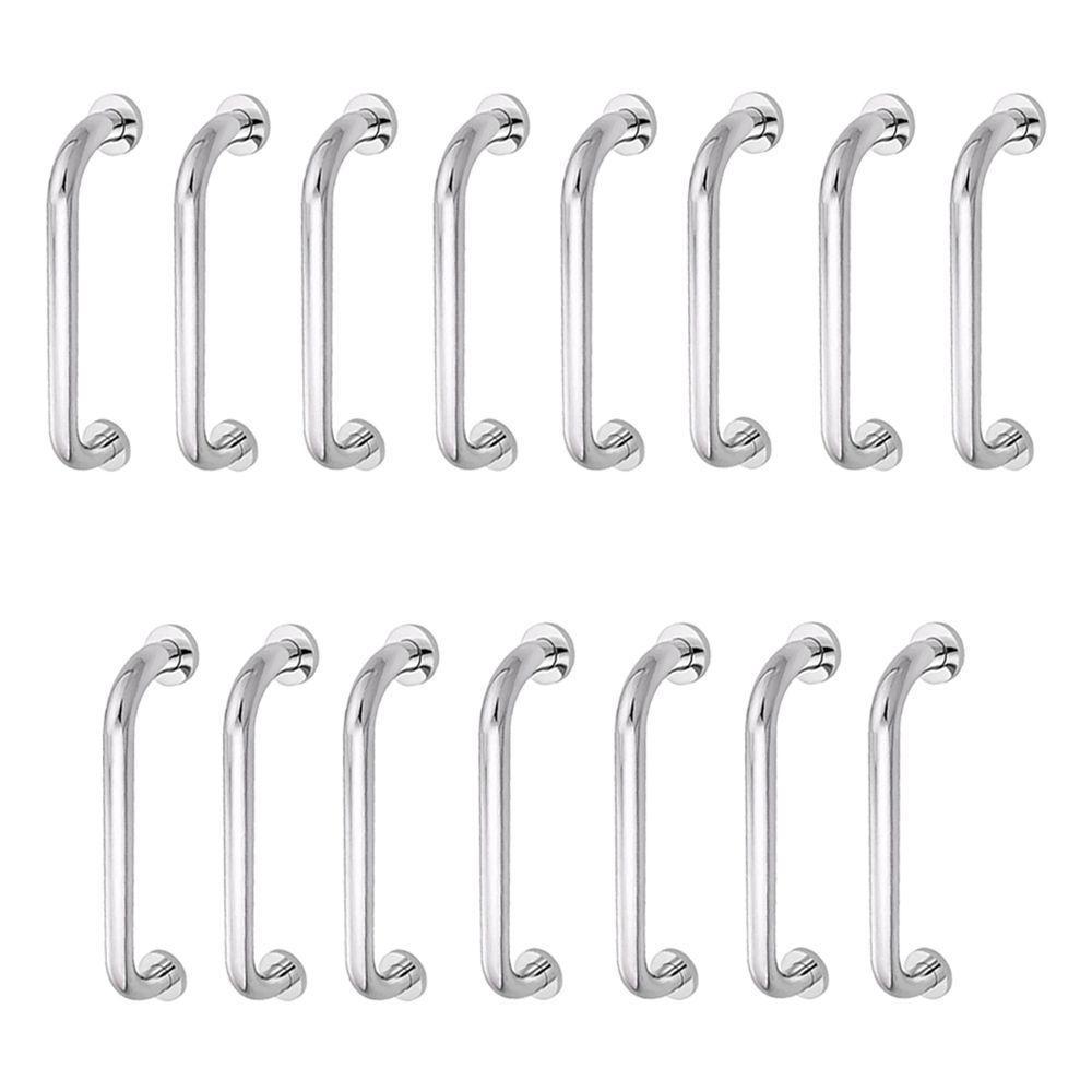 Alça De Apoio Kit 15 Unidades Barra Inox 30cm Criança Idoso Deficiente Gestante Suporte Banheiro - 2